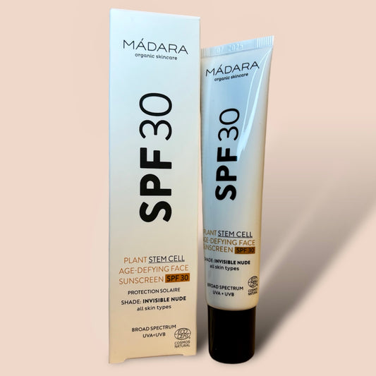 CREMA SOLAR FACIAL ANTI-EDAD CON CÉLULAS MADRE VEGETALES SPF 30